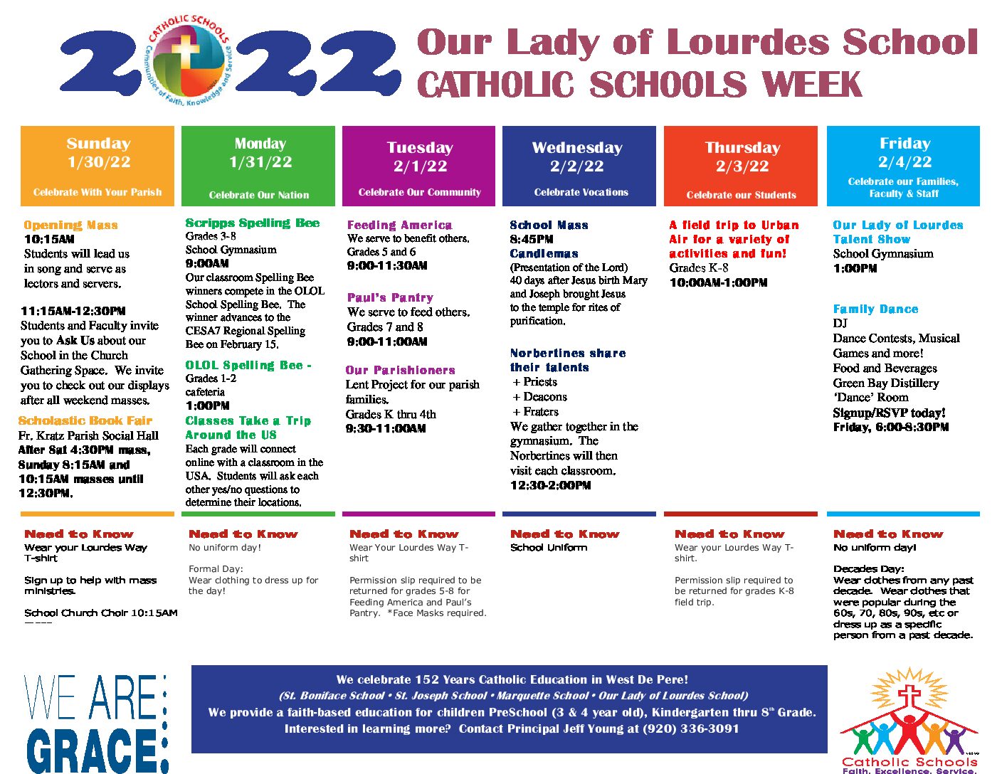 2022 OLOL CSW Calendar rev - Our Lady of Lourdes